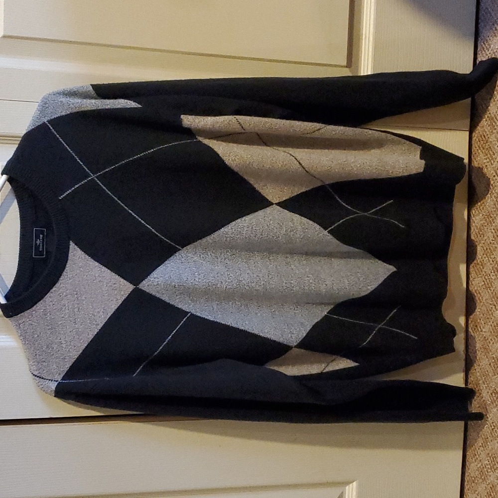 Men's argyle sweater